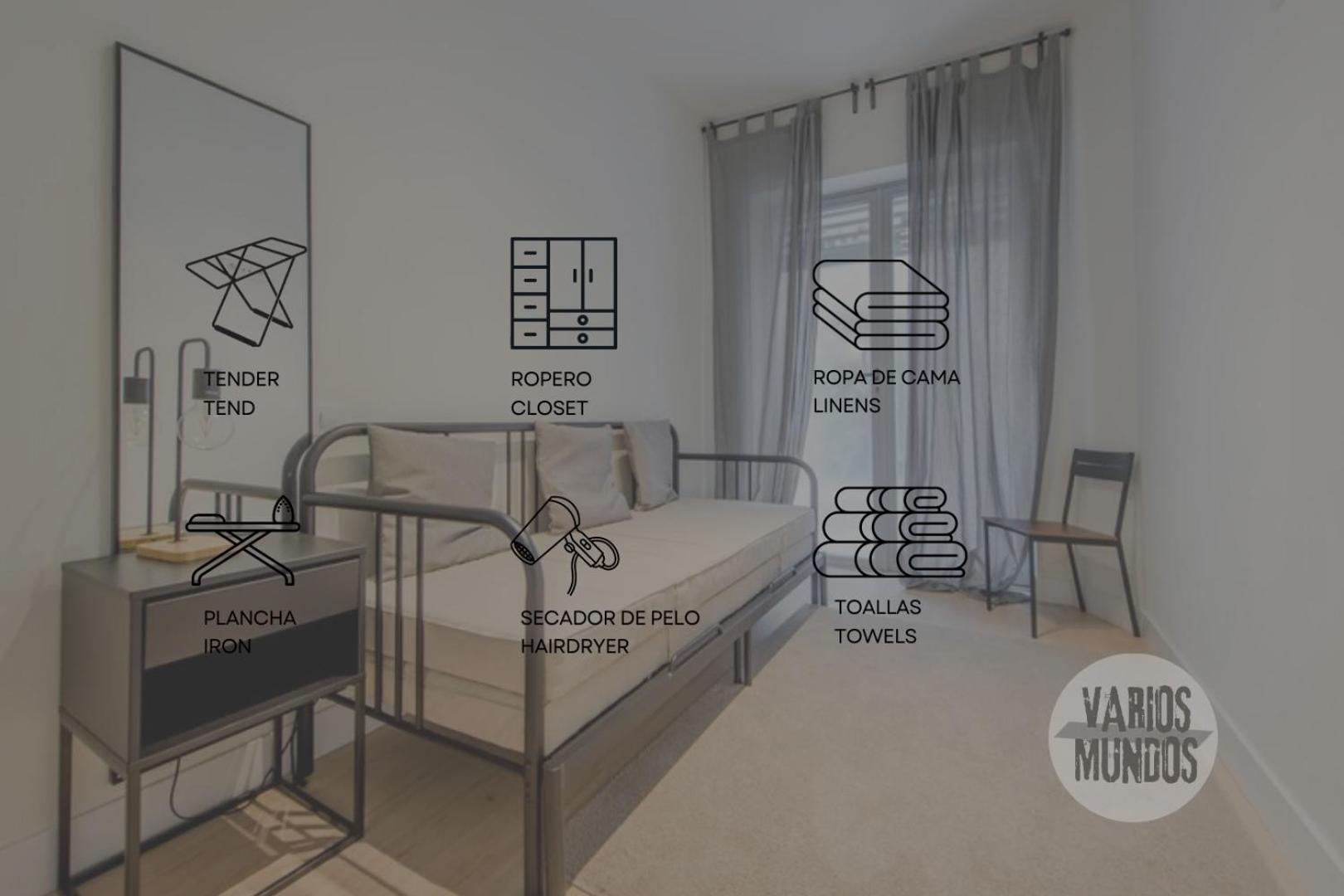 Nuevo Apt Para 7 Pax En Malasana - Gran Via E1 Leilighet Madrid Eksteriør bilde